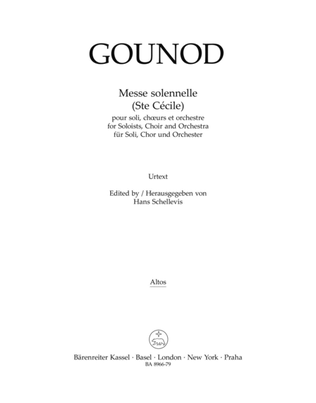 Book cover for Messe solennelle (Saint Cecile) for Soloists, Choir and Orchestra