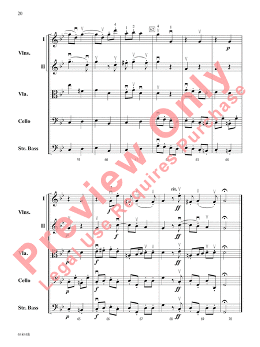 Concerto Grosso, Opus 6, No. 8 String Orchestra scores gallery preview page 21