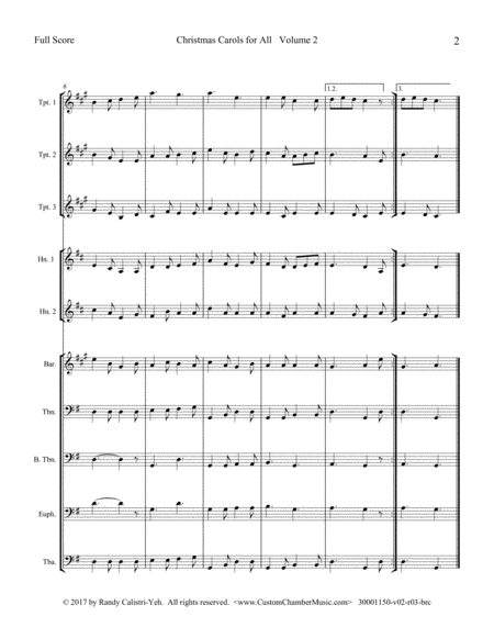 Christmas Carols for All, Volume 2 (for Brass Choir)