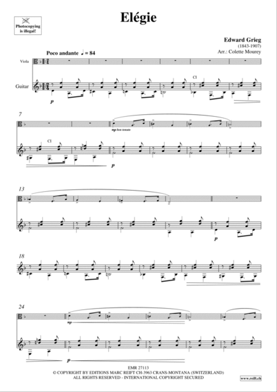 Elegie Elegie Viola scores gallery preview page 3