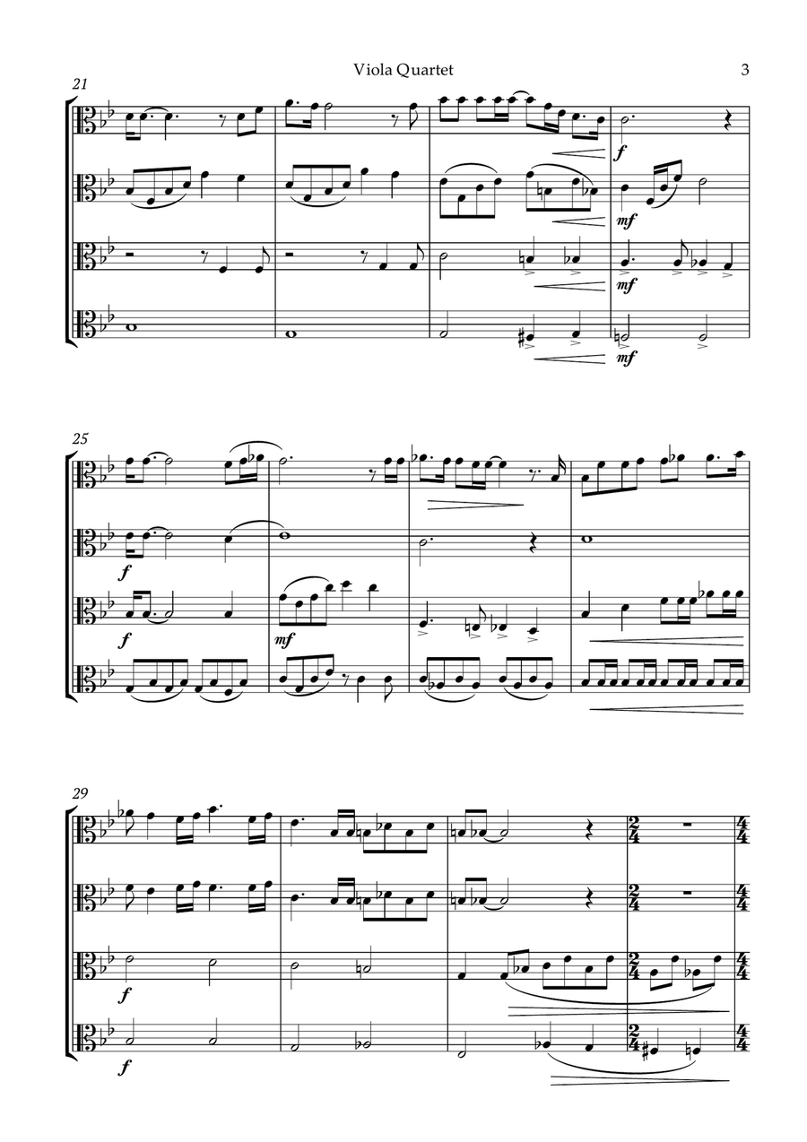 Bohemian Rhapsody Viola Solo scores gallery preview page 4