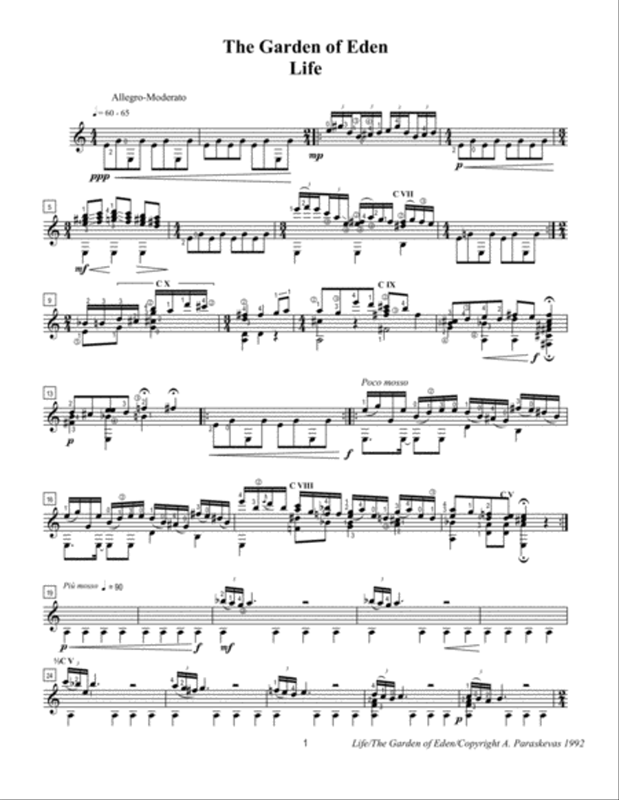 The Garden of Eden Guitar Solo scores gallery preview page 3