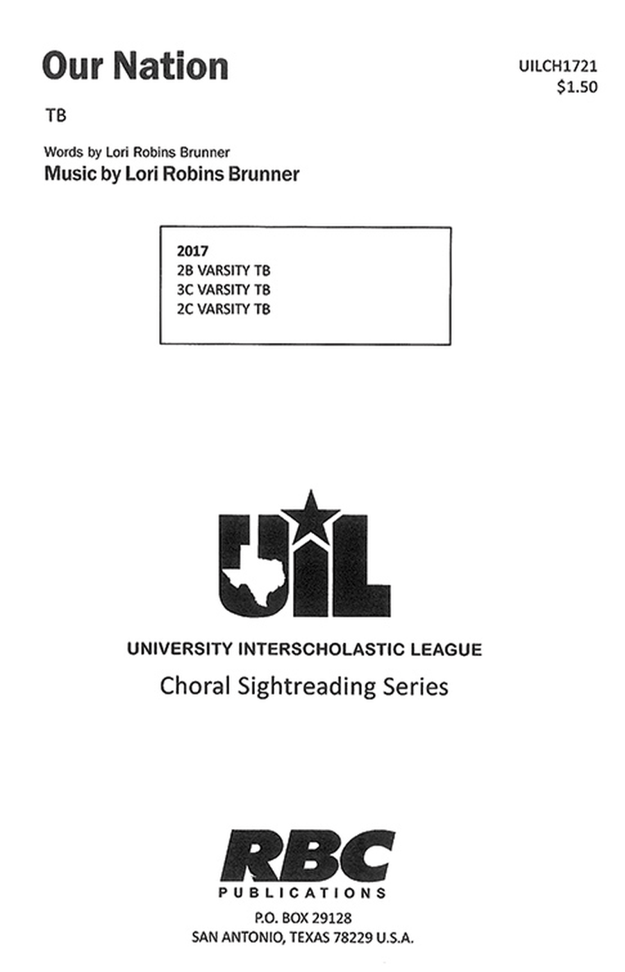 Our Nation (TB) TB scores gallery preview page 1