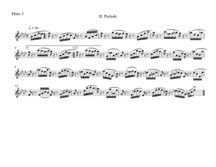 Ich ruf zu Dir, Herr Jesu Christ, II. Prelude, by J.S. Bach, arranged for Flute Choir (3 Flutes, Bas image number null