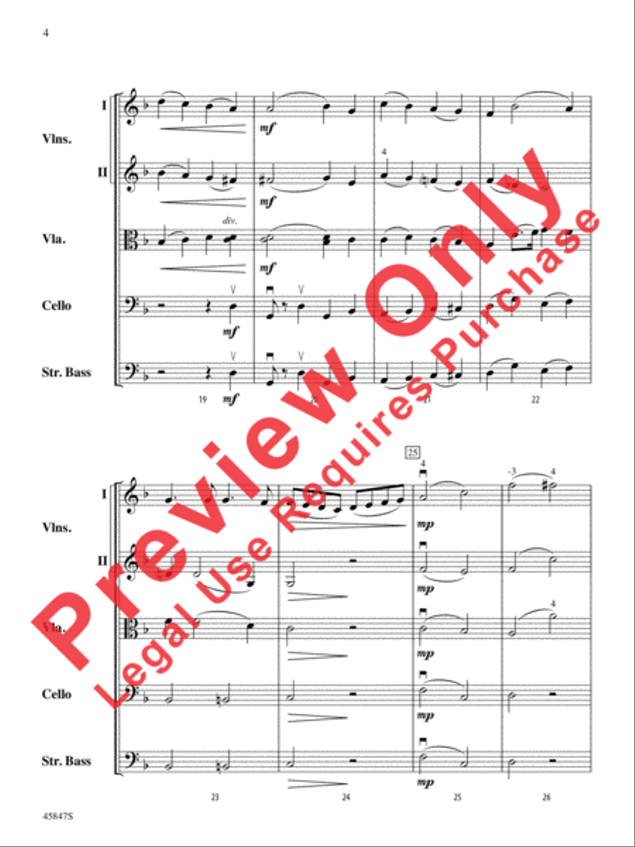 March of the Priests String Orchestra scores gallery preview page 4