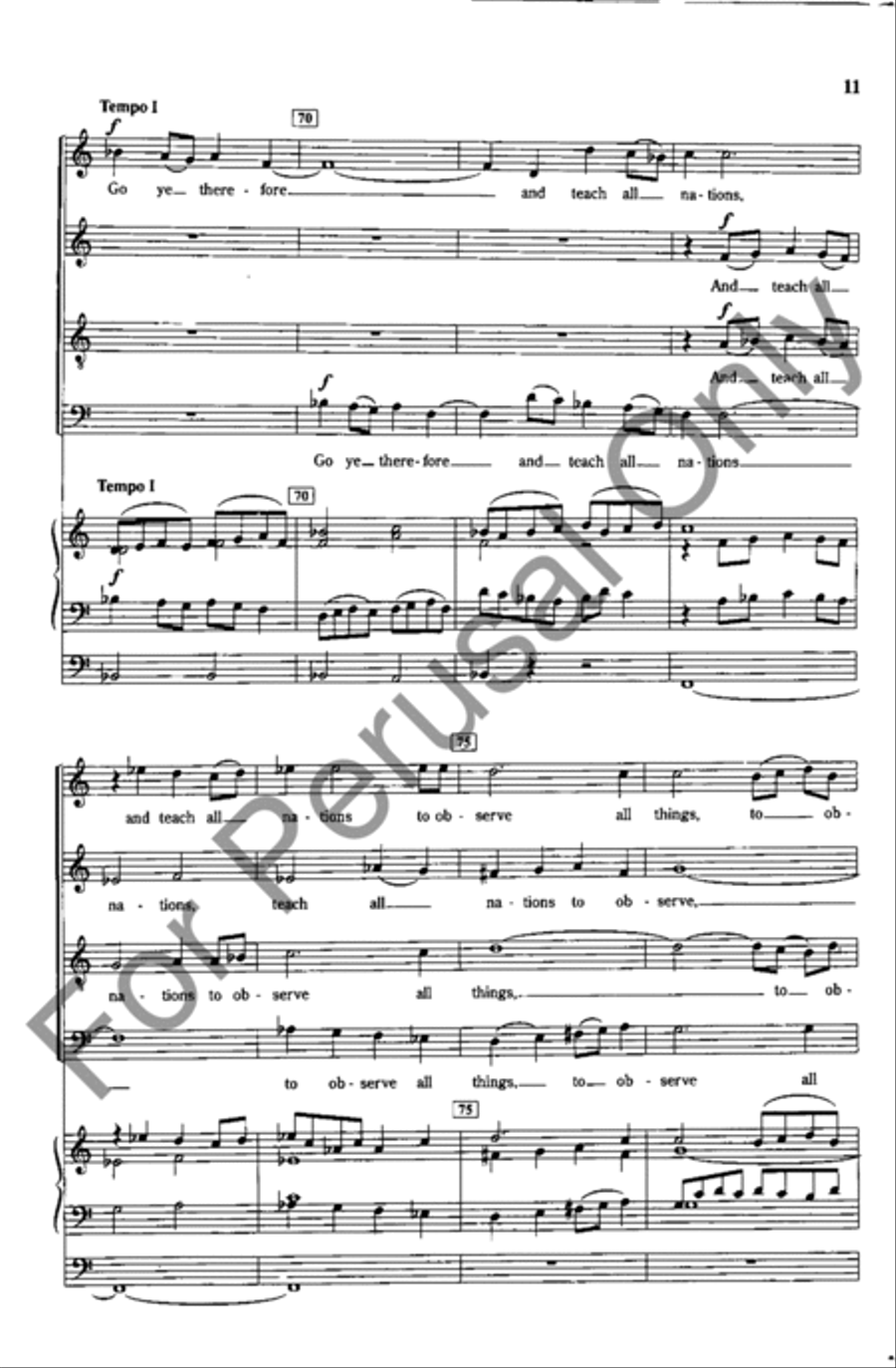 Go Ye Therefore And Teach All Nations 4-Part scores gallery preview page 10