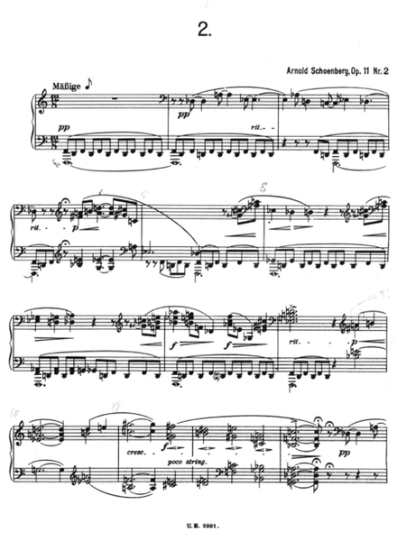 Three Piano Pieces Op.11 - Arnold Schoenberg
