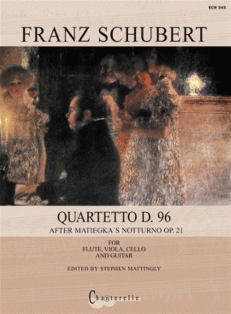 Quartetto nach Matiegka's Notturno Op. 21 D 96 Flute scores gallery preview page 1