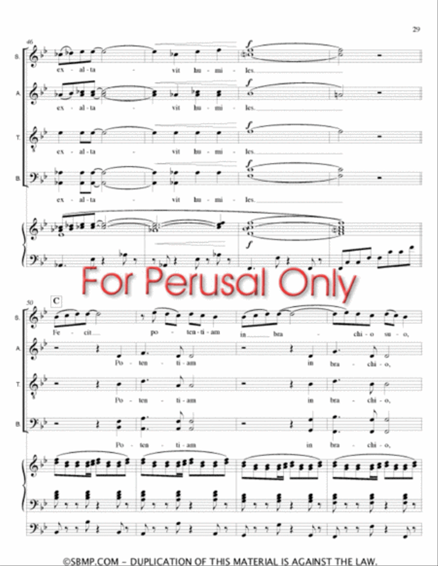 Magnificat 4-Part scores gallery preview page 28