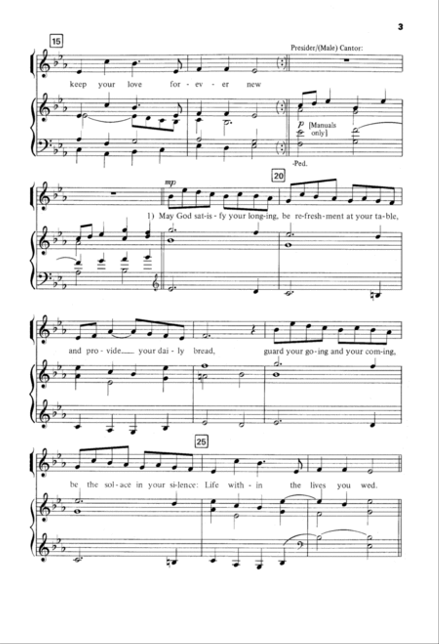 A Nuptial Blessing 4-Part scores gallery preview page 3