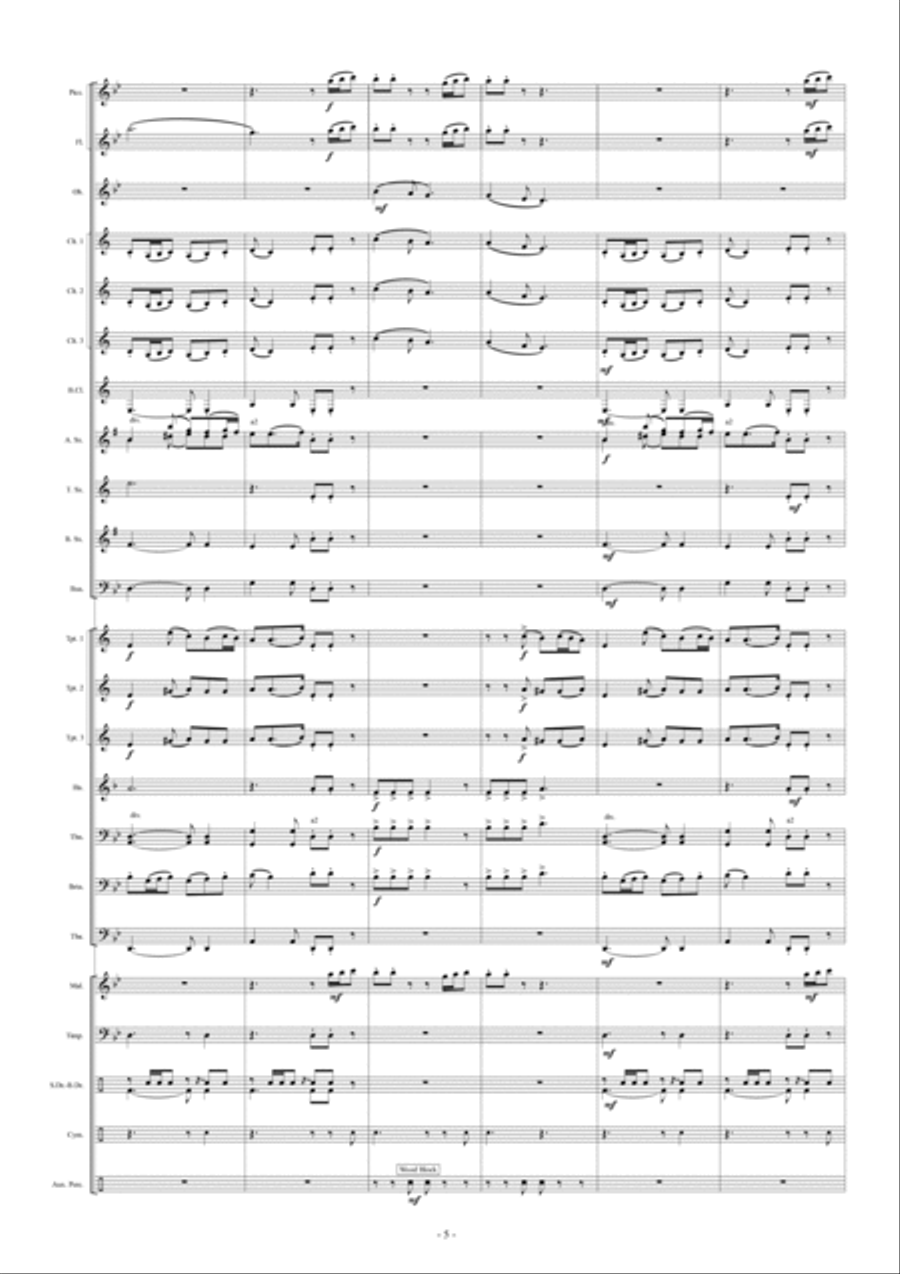 Korean Suite Concert Band scores gallery preview page 5