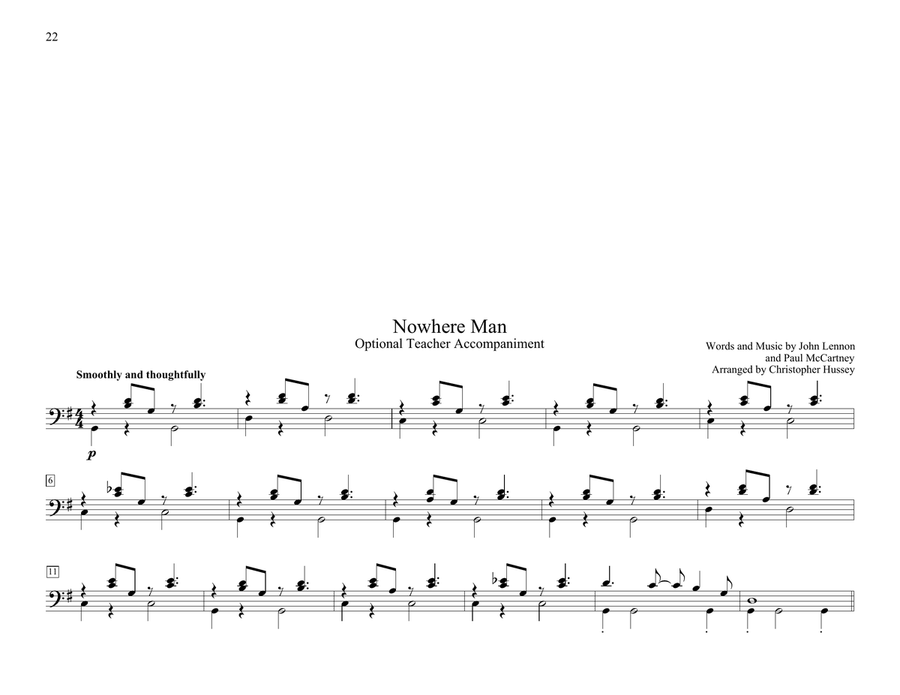 Nowhere Man (arr. Christopher Hussey) Piano Duet scores gallery preview page 2
