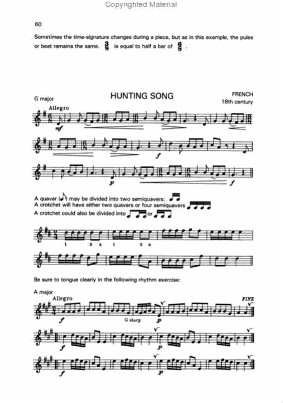 Beginner's Book for the Flute – Part Two Flute scores gallery preview page 3