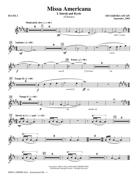 Missa Americana - Flute 2