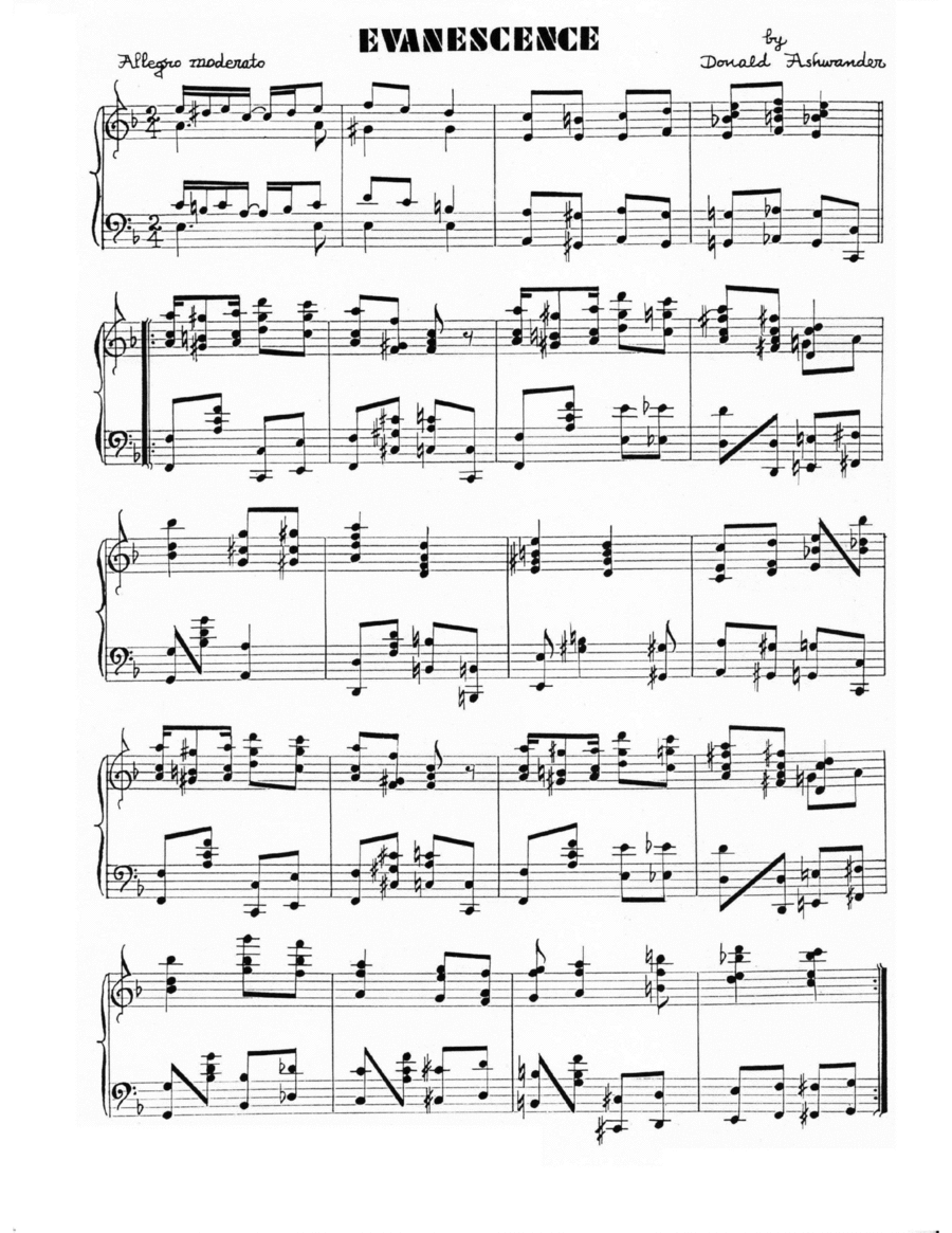 Evanescence Piano Solo scores gallery preview page 1