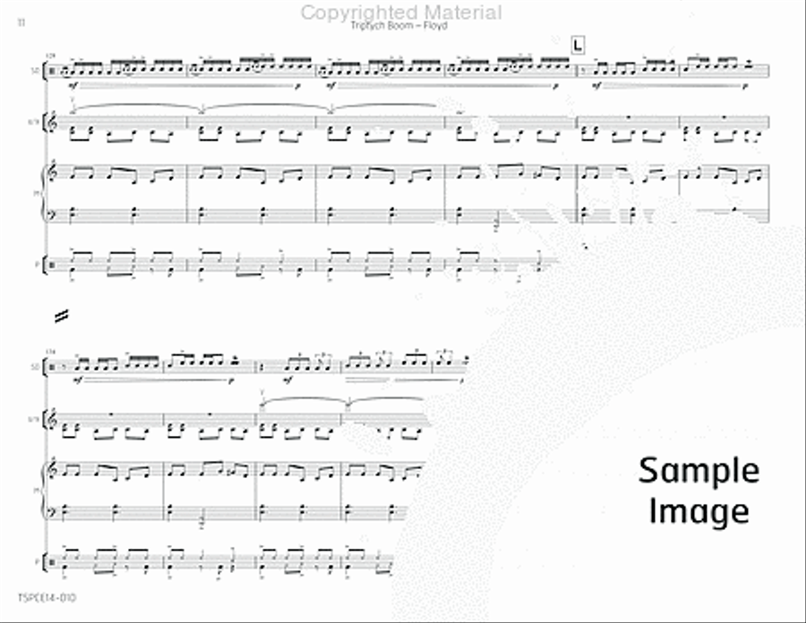 Triptych Boom Percussion Ensemble scores gallery preview page 15
