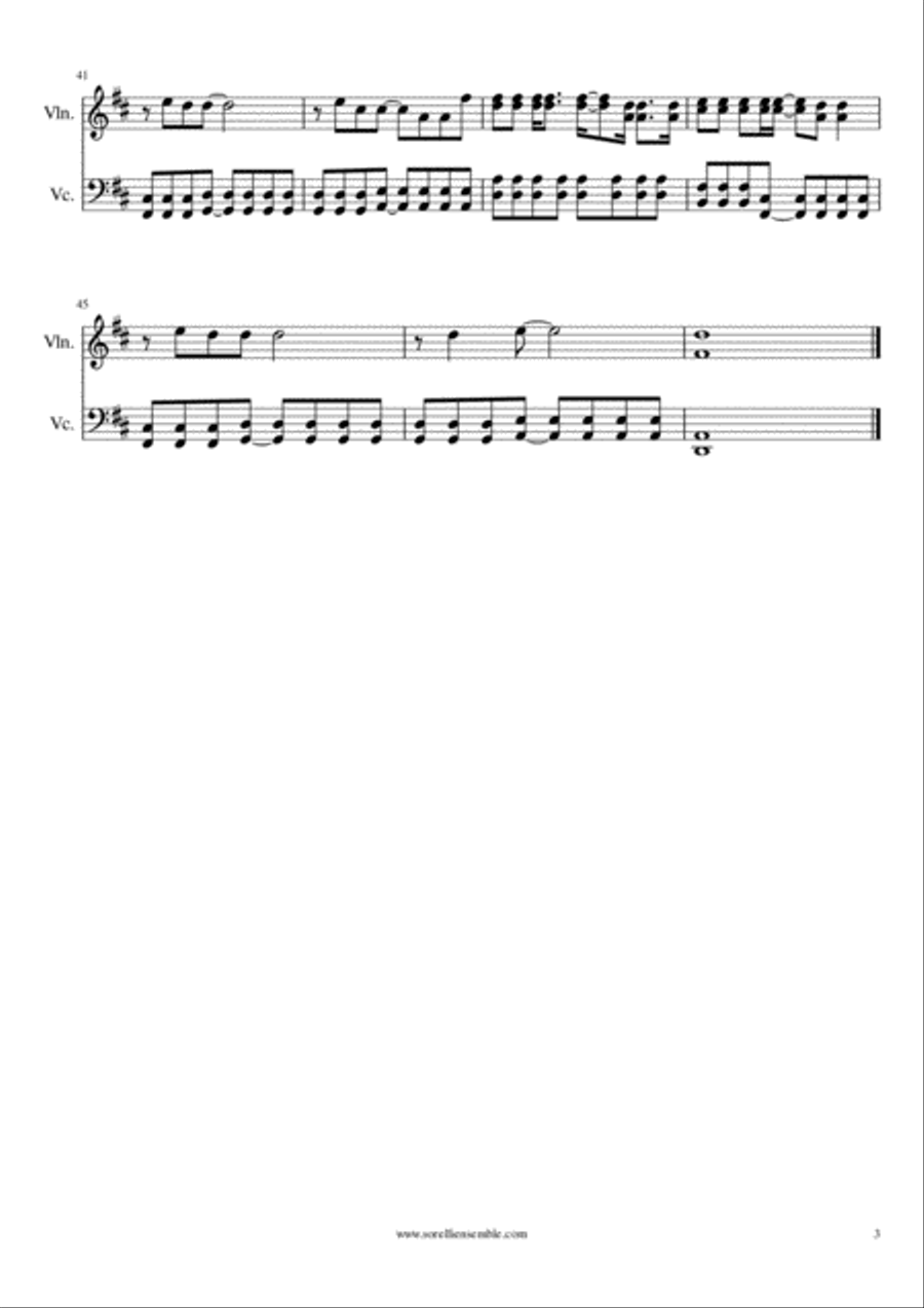 Rule The World Rule The World String Duet scores gallery preview page 3