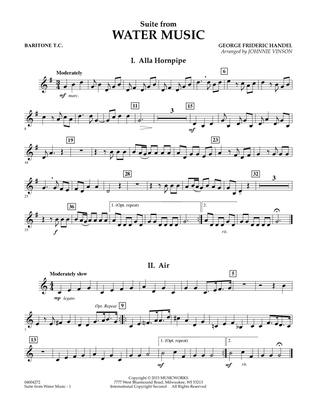 Suite from Water Music - Baritone T.C.