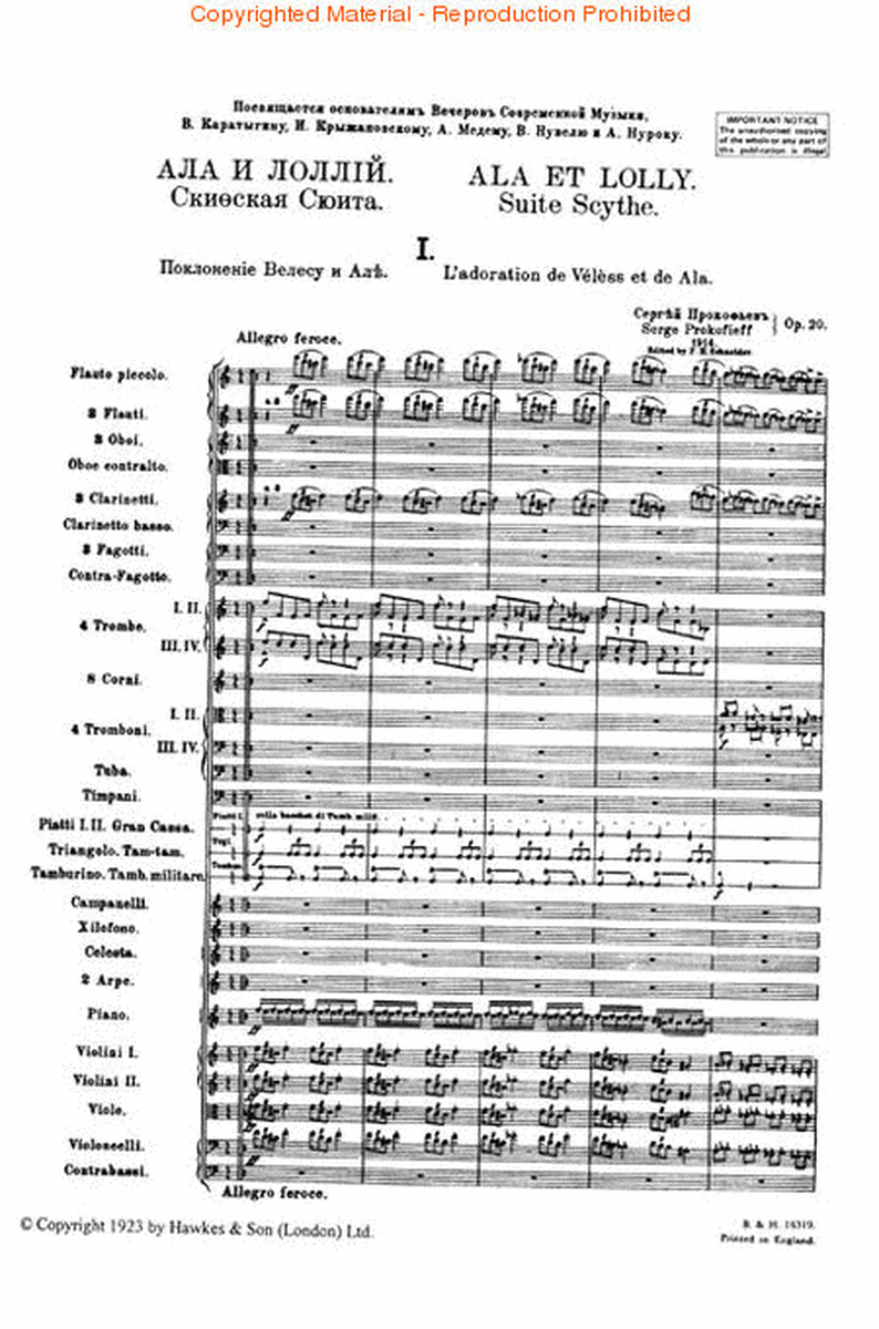 Scythian Suite, Op. 20