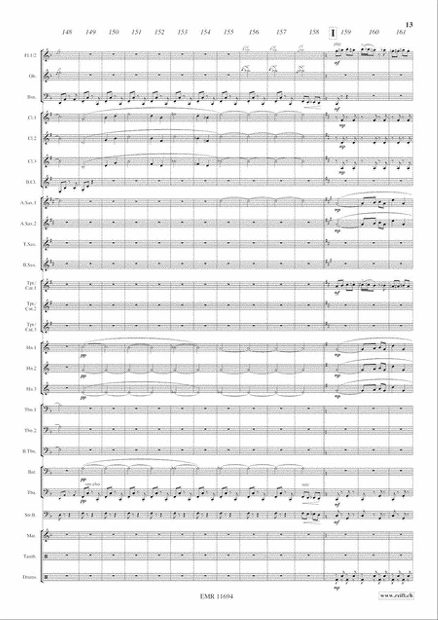 Otto e Mezzo Otto e Mezzo Concert Band scores gallery preview page 14