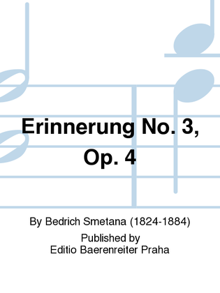 Book cover for Erinnerung no. 3, op. 4