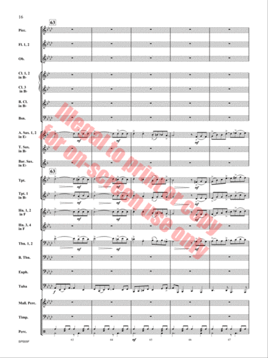 Alexander's Ragtime Band Alexander's Ragtime Band Concert Band scores gallery preview page 17