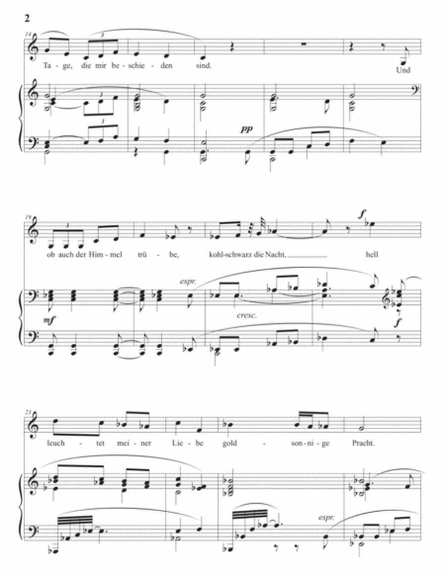 STRAUSS: Ich trage meine Minne, Op. 32 no. 1 (transposed to C major)