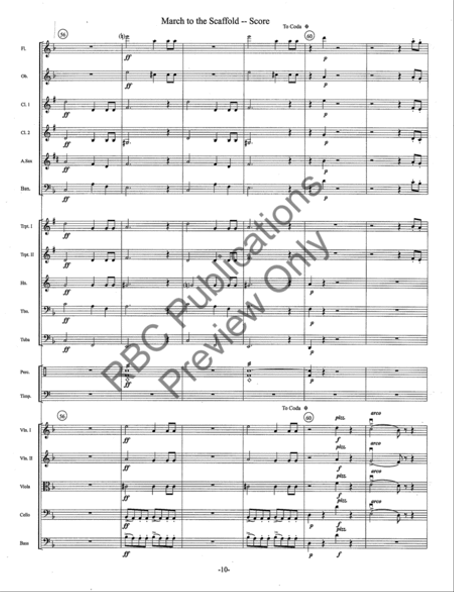 March To The Scaffold Full Orchestra scores gallery preview page 13