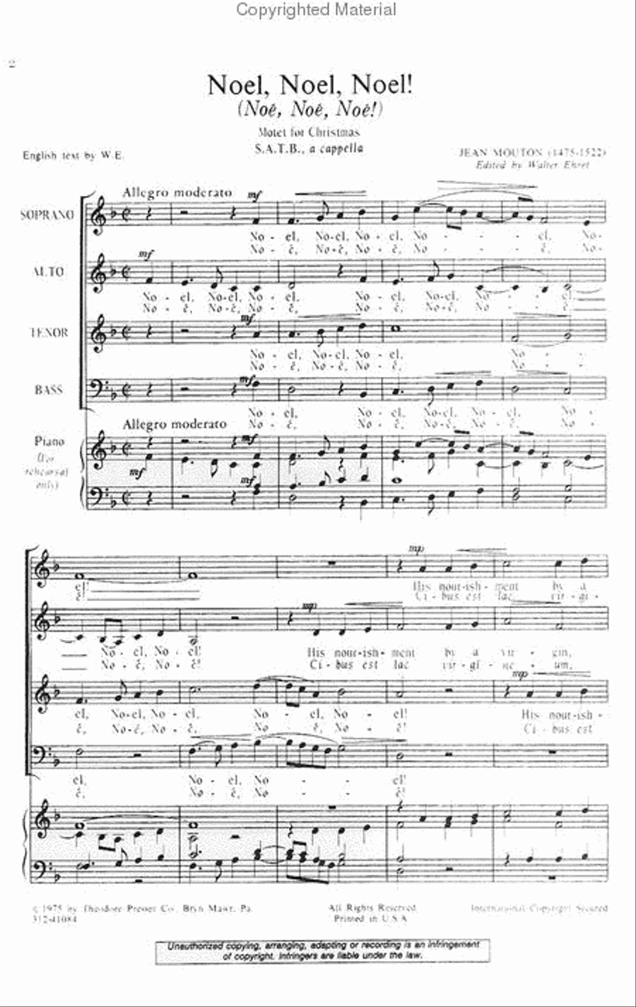 Noel, Noel, Noel! 4-Part scores gallery preview page 2