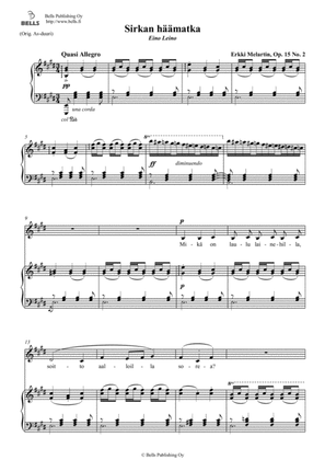 Sirkan haamatka, Op. 15 No. 2 (E minor)