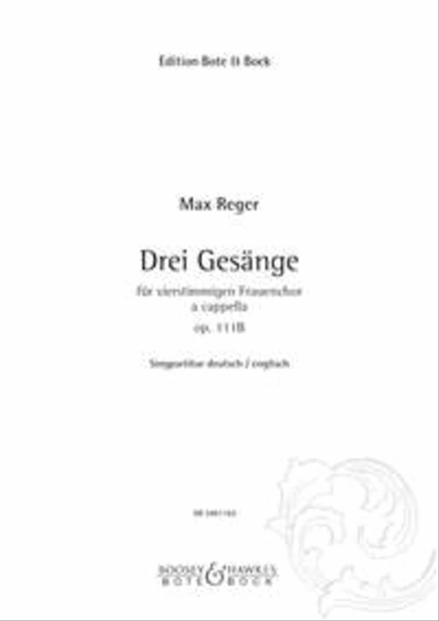 Drei Gesange Op. 111B Women's Choir scores gallery preview page 1