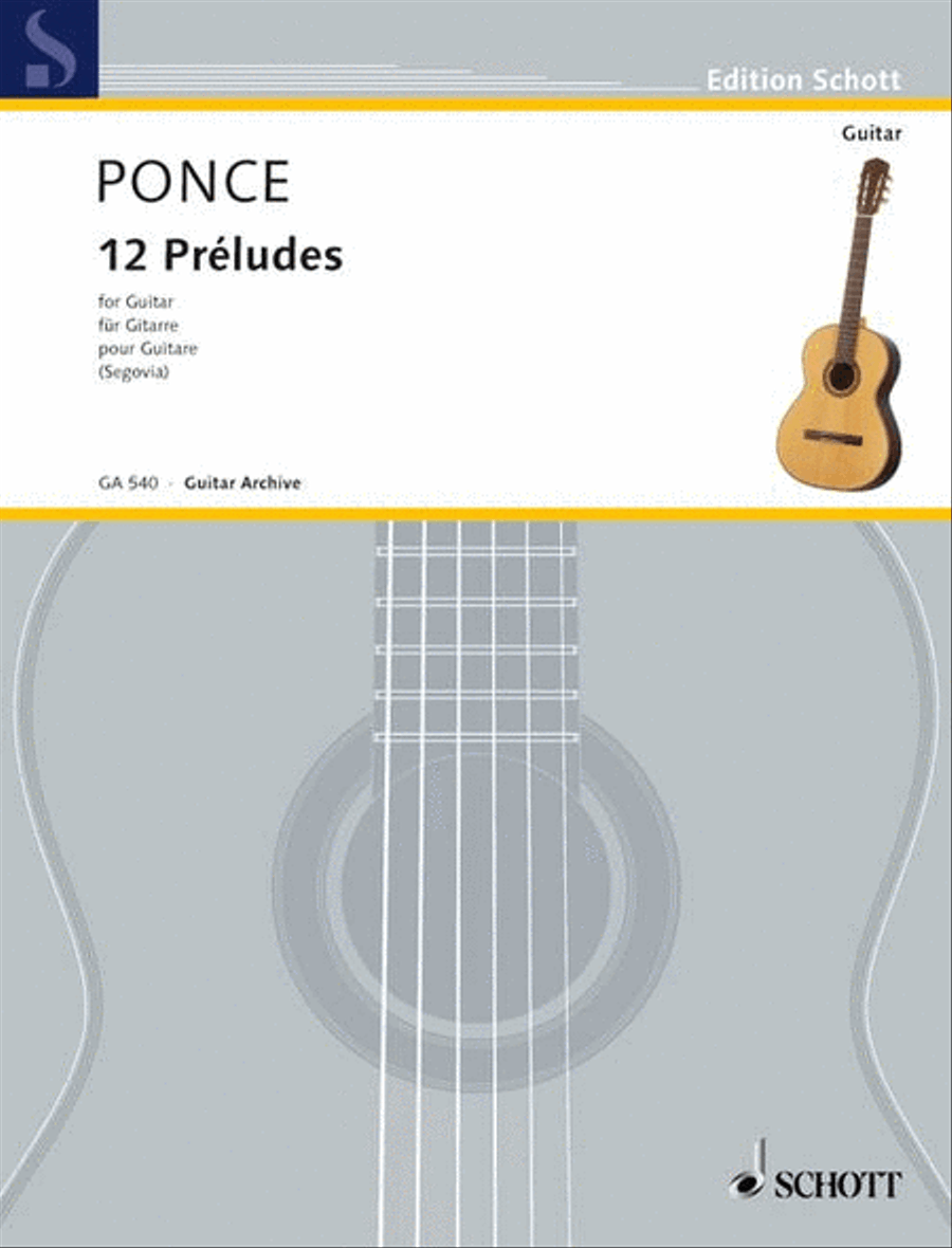 12 Préludes Classical Guitar scores gallery preview page 1