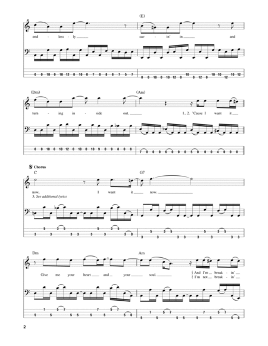 Hysteria Guitar Tablature scores gallery preview page 2
