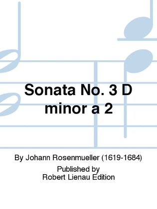 Sonata No. 3 D minor a 2