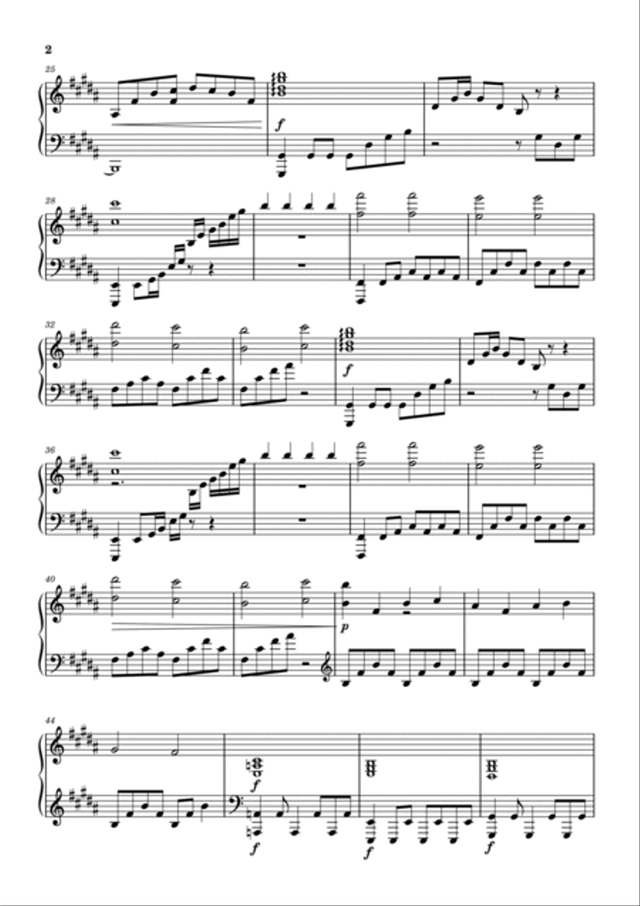 Forbidden Friendship Piano Solo scores gallery preview page 2