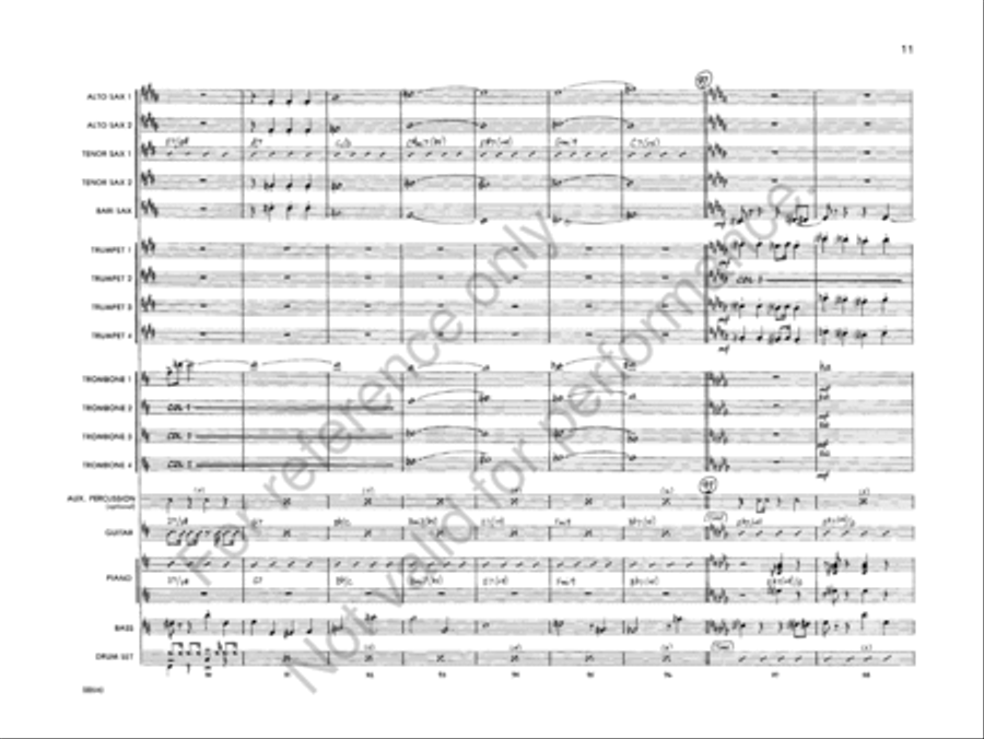 The Mad Grasshopper The Mad Grasshopper Jazz Ensemble scores gallery preview page 13