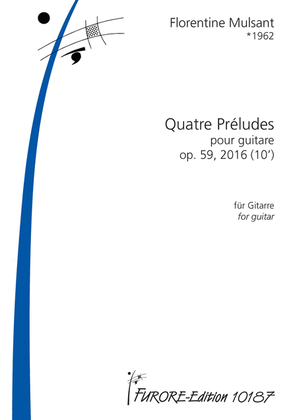Book cover for Quatre Preludes pour guitare
