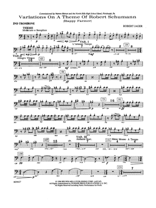 Variations on a Theme of Robert Schumann: 2nd Trombone