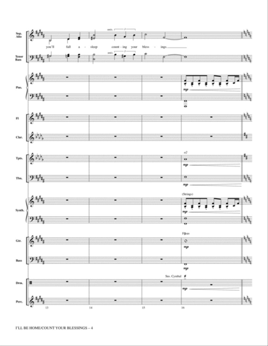 I'll Be Home for Christmas - Full Score Choir scores gallery preview page 4
