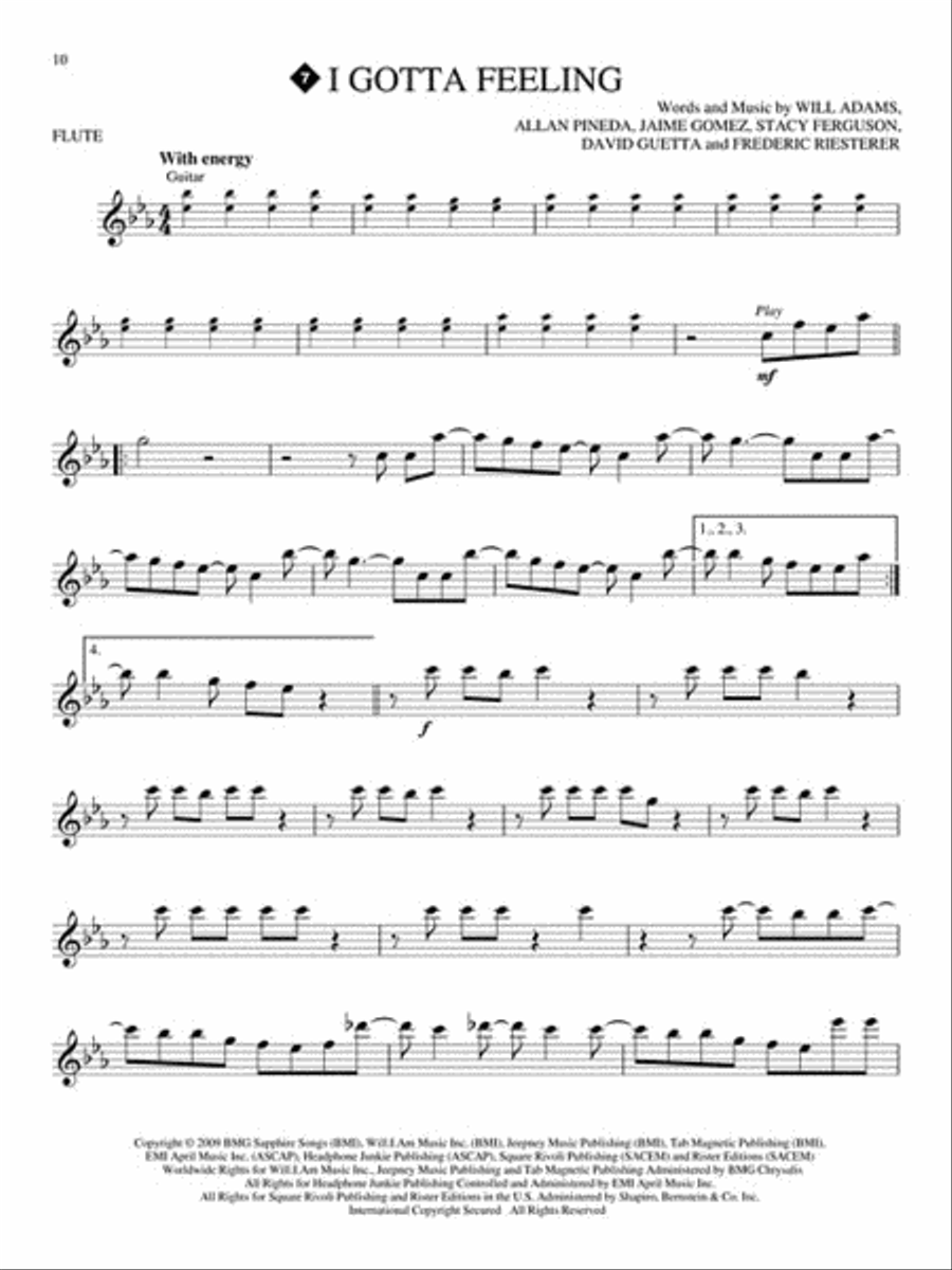 Popular Hits Popular Hits Flute Solo scores gallery preview page 4