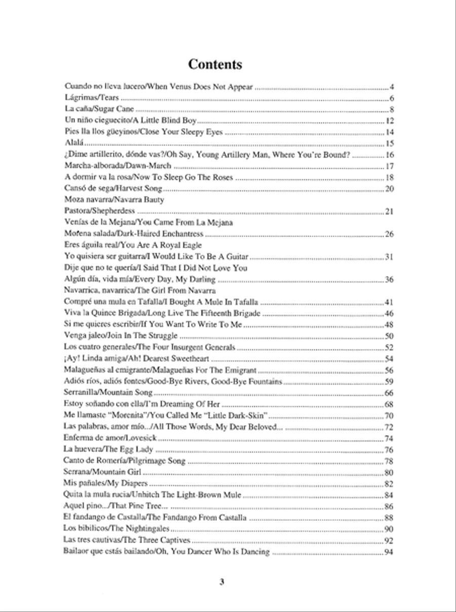 Songs of Spain Songs of Spain Piano, Vocal scores gallery preview page 4