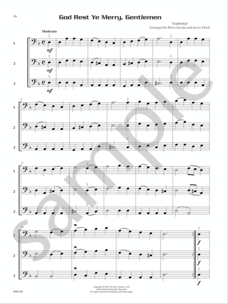 Compatible Trios for Christmas Bassoon scores gallery preview page 10