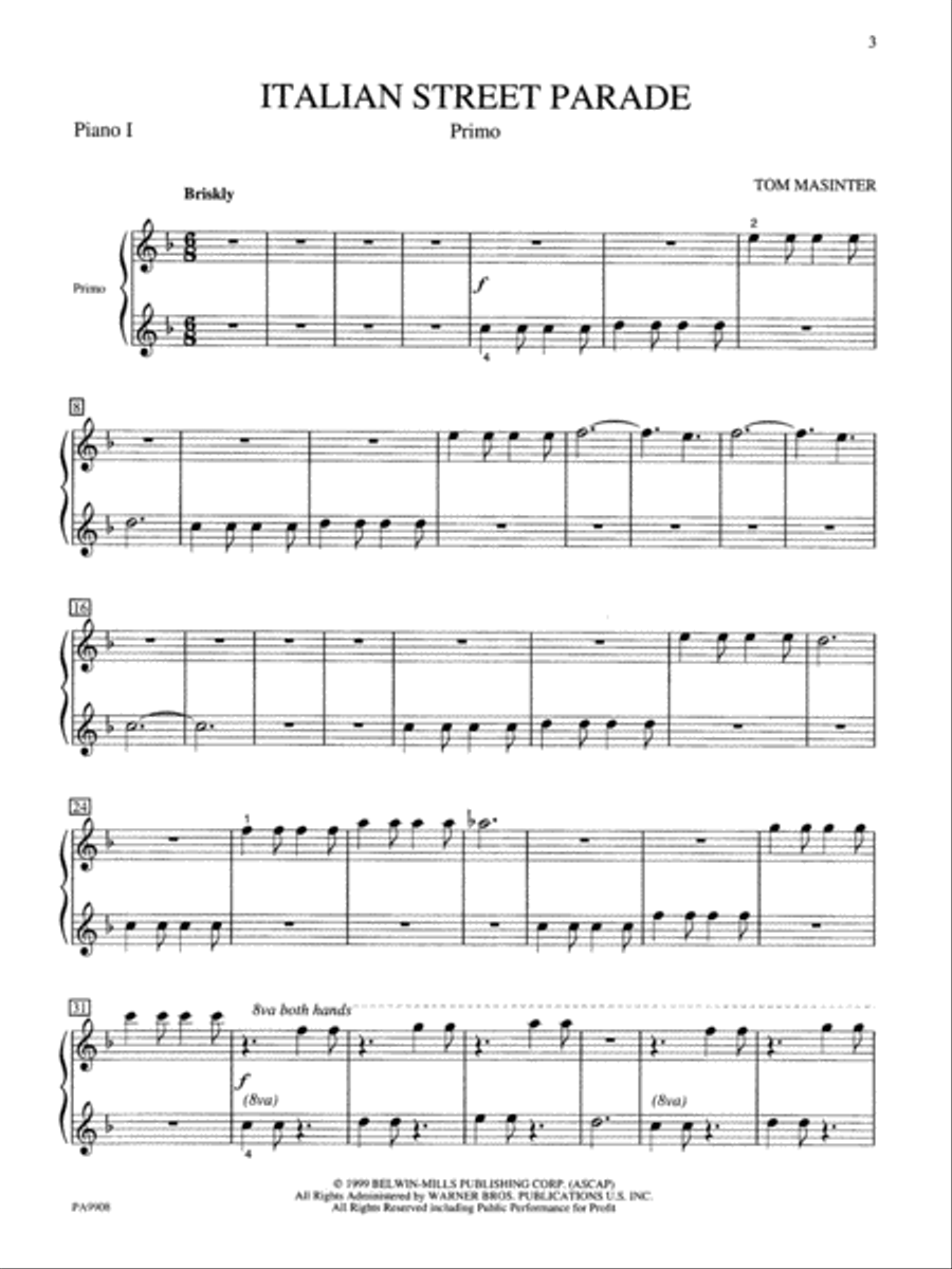 Italian Street Parade Small Ensemble scores gallery preview page 2