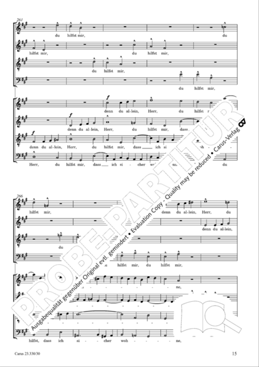 Even in the midst of life (Mitten wir im Leben sind) 4-Part scores gallery preview page 16