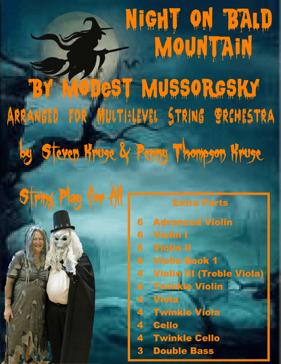 Book cover for Night on Bald Mountain for Multi-Level String Orchestra, Extra Parts