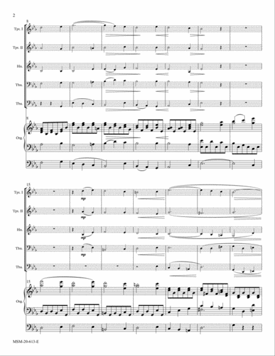 How Lovely is Thy Dwelling Place Organ scores gallery preview page 2