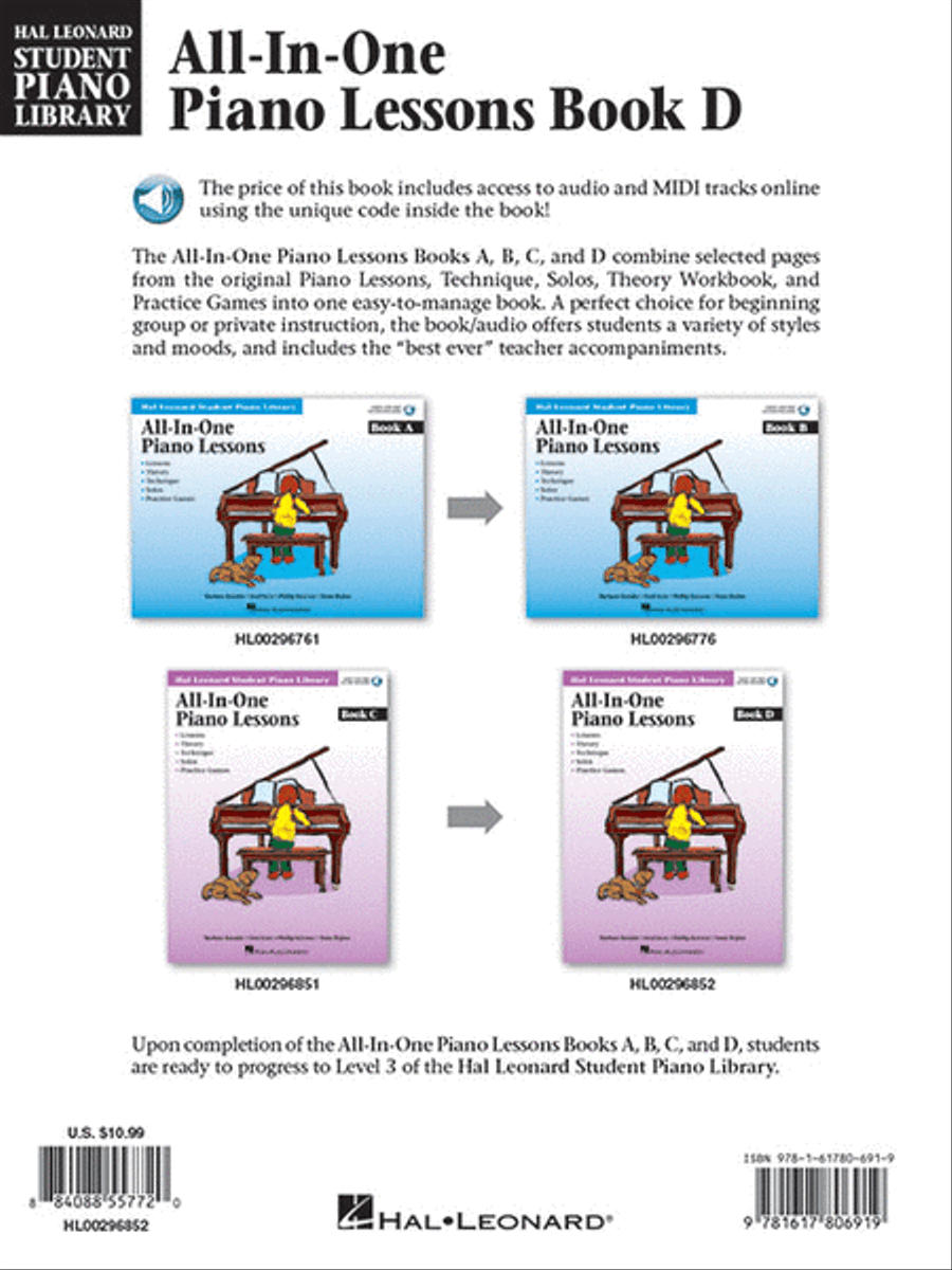 All-in-One Piano Lessons Book D Piano Method scores gallery preview page 6