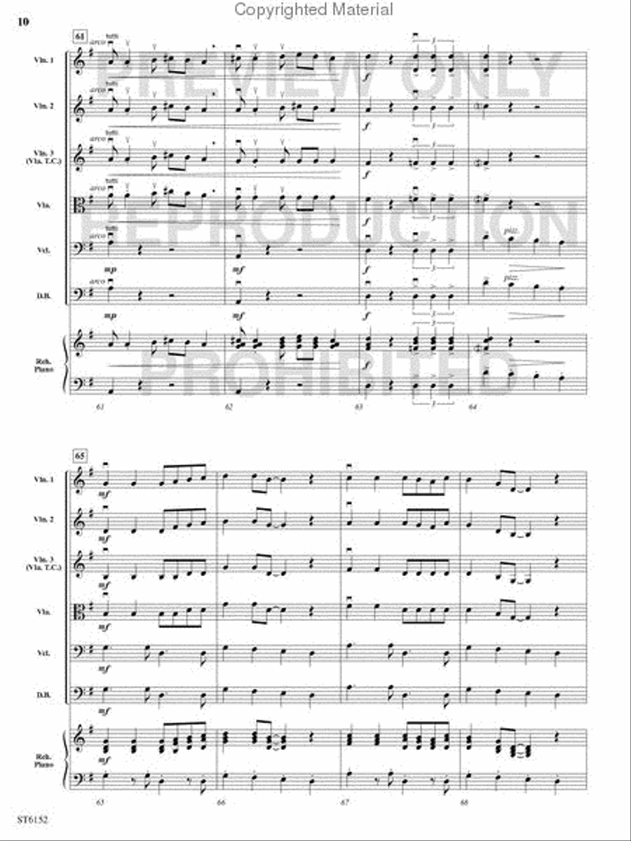 The Three Groovy Grizzlies String Orchestra scores gallery preview page 9