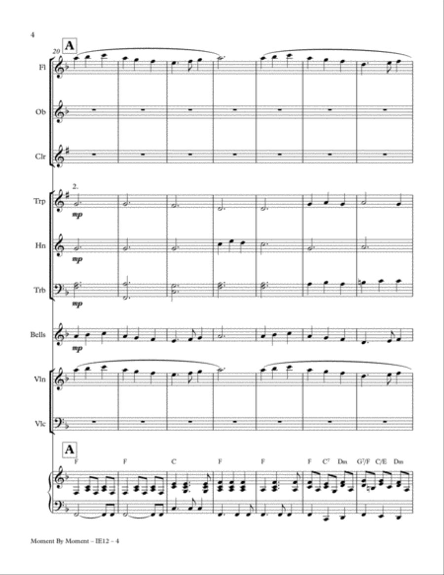 Moment By Moment (Version 1) Full Orchestra scores gallery preview page 4