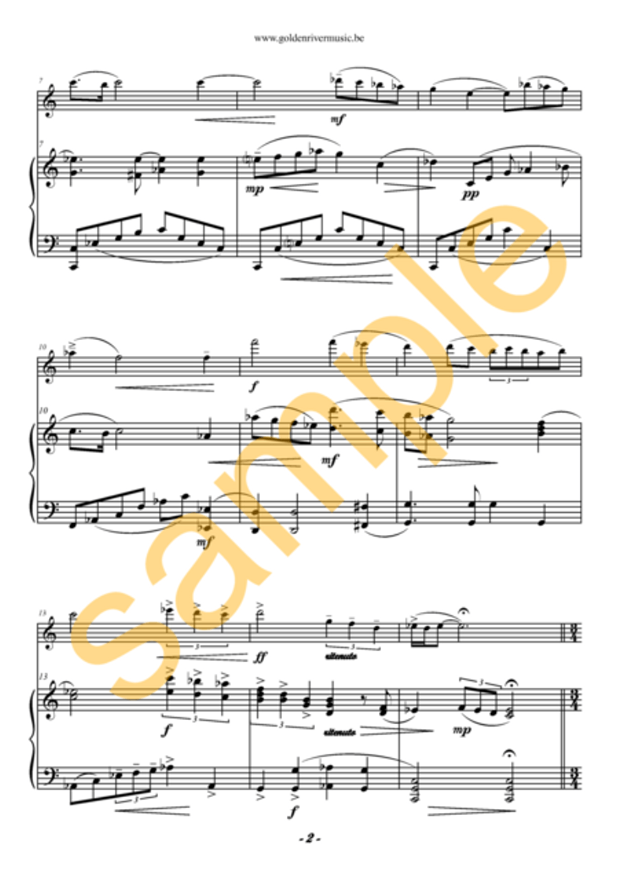 Amor en Ciernes / Budding love for violin Violin Solo scores gallery preview page 3